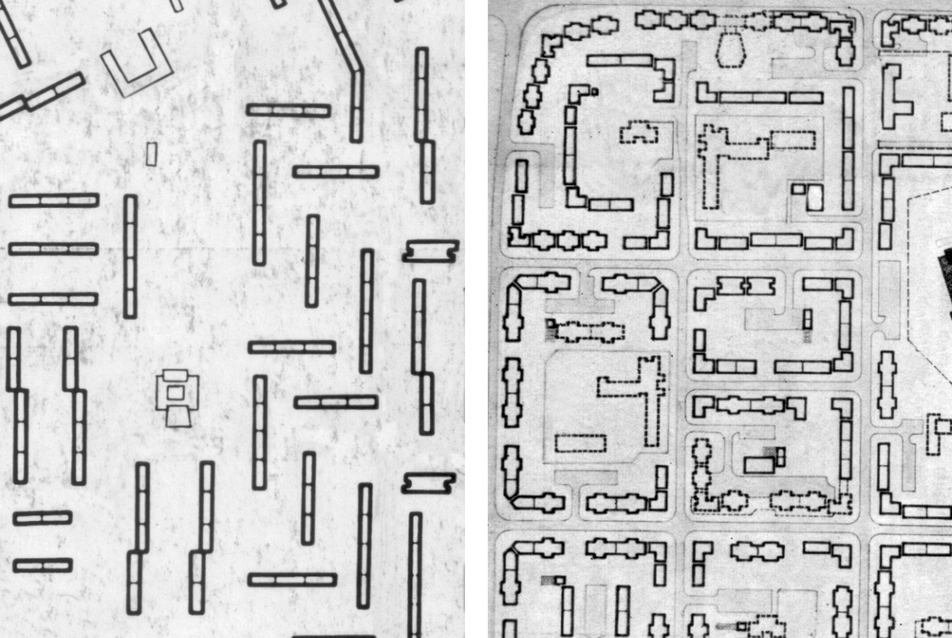 a beépítés változása: 1960, 1972  - fotó: Fenes Tamás