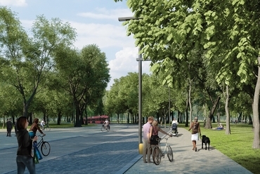 Városligeti Parkrehabilitációs Tervpályázat győztes terve - építész: Garten Studio Kft.