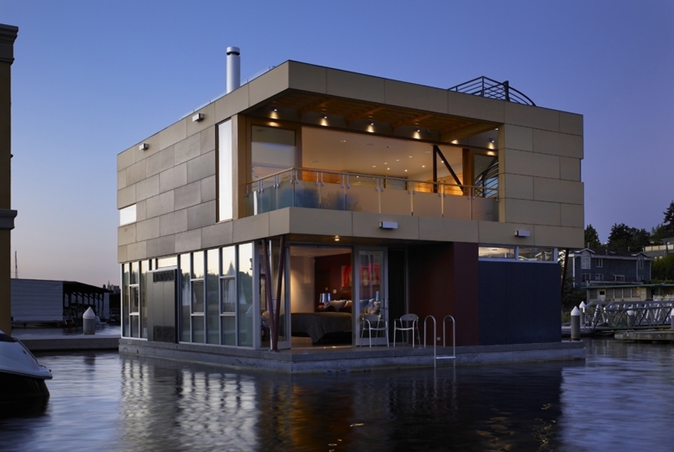 Vandeventer + Carlander Architects: Lake Union Floating Home