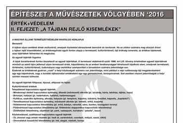 Építészet a Művészetek Völgyében 2016