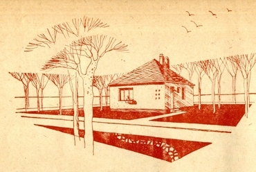 Földszintes, szabadon-álló lakóház terve, 1961