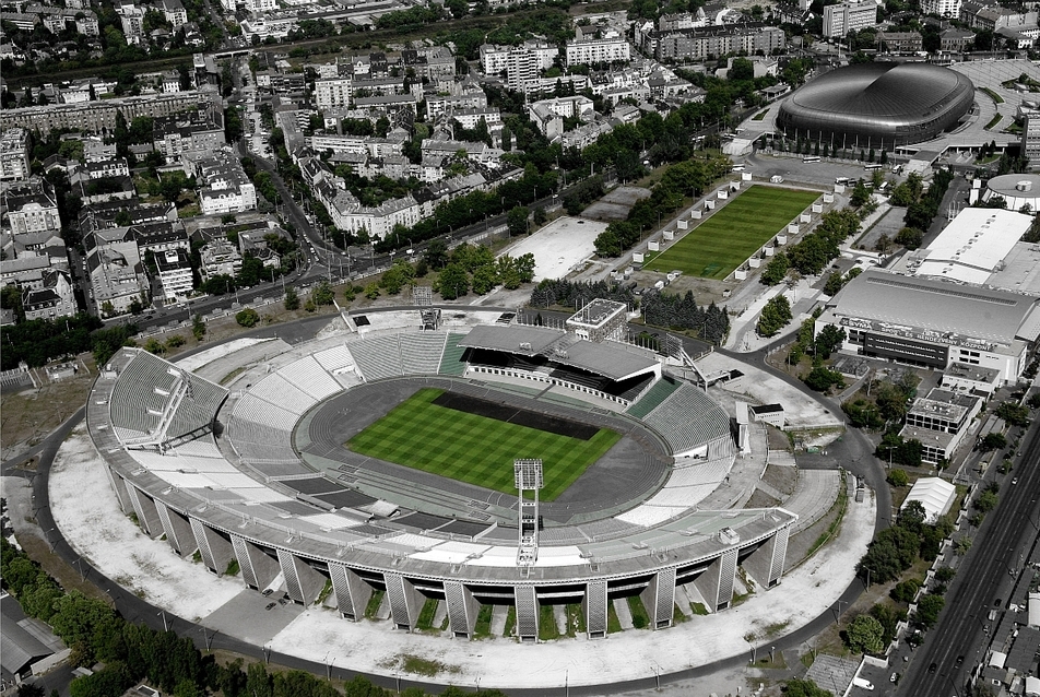 a régi Puskás Ferenc Stadion - építész: Skardelli György