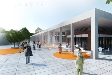új piac a Heltai téren - építész: Óbuda Építész Stúdió
