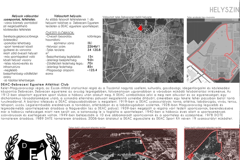 Sportmászó Központ, Debrecen - tervezési helyszín - tervező: Szarka Gábor