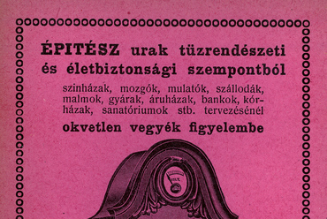 hirdetés az 1917-es Építészek Naptárából - forrás: Palóczi Antal: Építészek Naptára 1917 