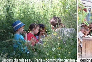 Clignancourt Danse sur les Rails, esemény egy közösségi kertben a régi körvasút vonalán fotók: les amis du jardin du ruisseau