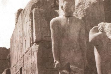 Hauszmanné és Hültlné Karnakban - fotó: Hauszmann Alajos