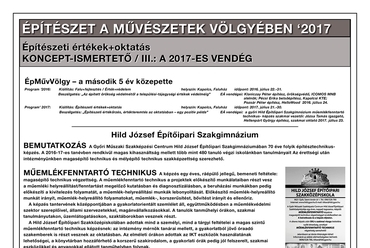 Építészet a Művészetek Völgyében 2017