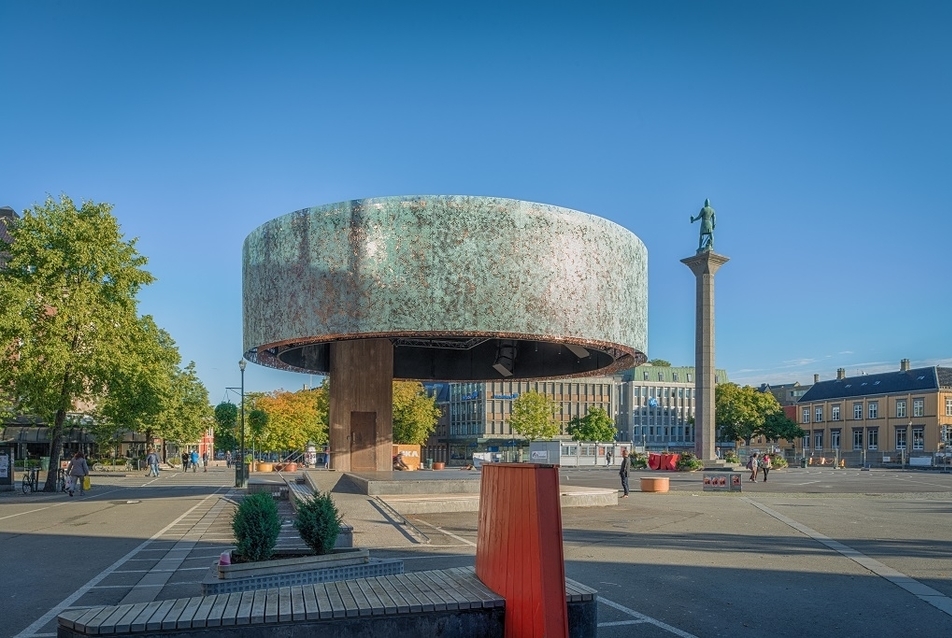 Főtéri dob - építész: HUS arkitekter AS - fotó: Mathias Herzog