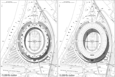 Budapesti Atlétikai Stadion - építész: Tarnóczky Tamás Attila