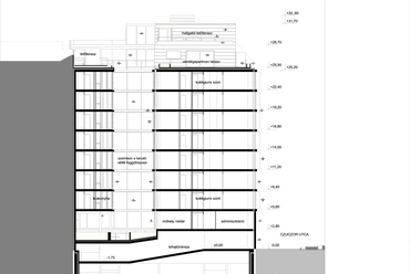 1-1 metszet - építész: Dobai János DLA