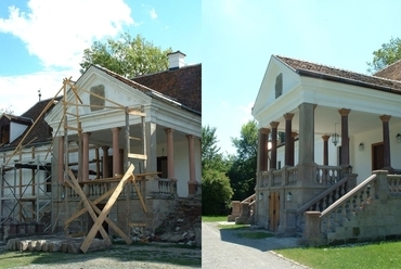 Miklósvári Kálnoky kastély felújítás alatt és után - fotó: Rusz-Ajtony Eszter