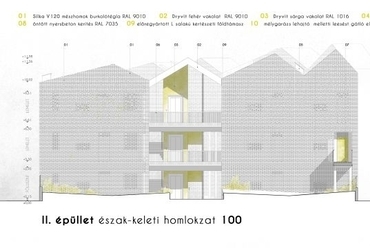 Fészek, homlokzat - építész: Vigh Zsuzsanna