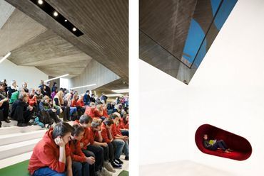 Seinäjoki új könyvtárépülete - építész: JKMM Architects (2012) - fotó: Tuomas Uusheimo