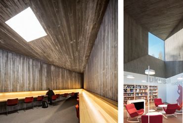 Seinäjoki új könyvtárépülete - építész: JKMM Architects (2012) - fotó: Tuomas Uusheimo