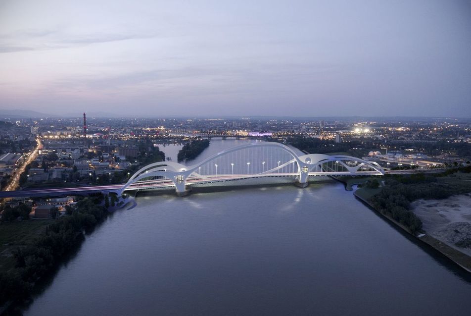 Ívek, hullámok, szalagok - új Duna-híd