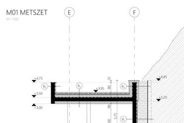 Metszet - építész: Krajnyák Nándor Bence