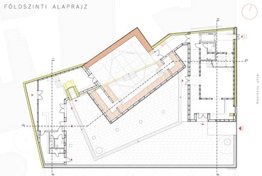 A kulturális- és történeti bemutatóközpont rajzai.