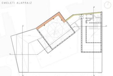 A kulturális- és történeti bemutatóközpont rajzai.