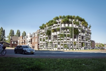 MVRDV: Zöld Villa terve, Sint-Michielsgestel, Hollandia. Kép © MVRDV