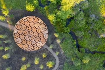 Diébédo Francis Kéré: Xylem pavilon, Tippet Rise Art Center, Montana, USA. Fénykép: Iwan Baan, a Tippet Rise és Iwan Baan jóvoltából.