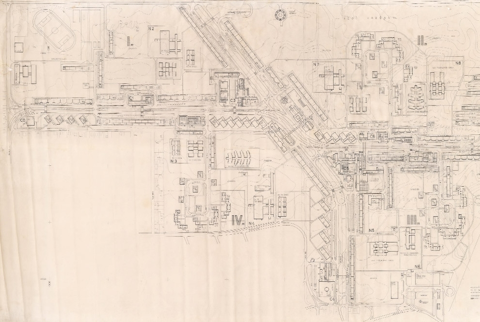 Az Újpalotai lakótelep beépítési terve, Tenke Tibor, TTI, 1971 – Lechner Tudásközpont, Dokumentációs Központ / Tervtár