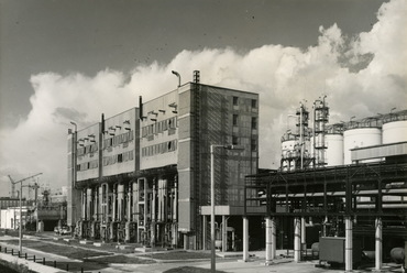  Borsodi Vegyi Kombinát új PVC gyára, polimer üzemrész, Kazincbarcika 1973-79 - terv: Arnóth Lajos, Sillye Zoltán