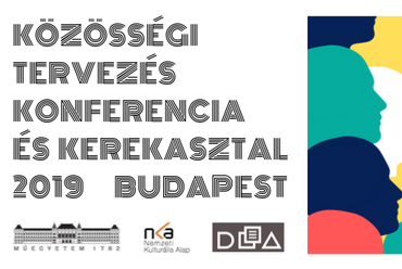  Közösségi tervezés konferencia és kerekasztal-beszélgetés plakát - Grafika: Simonovits Erika
