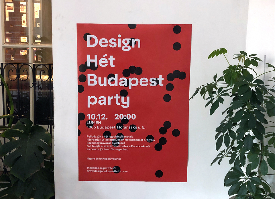 Design Hét 2019 arculat, plakát - terv: Balogh Balázs