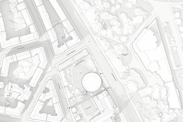 A JKMM Atlas mottójú, nyertes pályaműve a Finn Nemzeti Múzeum bővítésére. Látványterv: Uusi Kansallinen, uusikansallinen.fi
