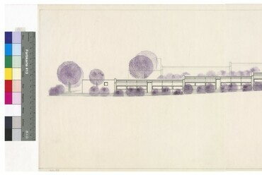 Rudolf Wäger: Ruhwiesen lakónegyed, Schlins, 1971–1973. Beépítési terv. Kép © Architekturzentrum Wien