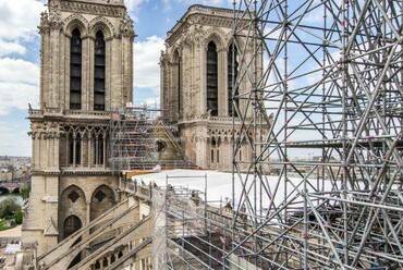 A Notre-Dame jelenlegi állapota. Fotó: Wikipedia
