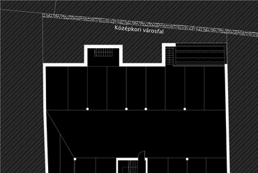 Lakóház a Felsőmalom utcában, Pécs, pinceszint  - terv: Karlovecz Zoltán 