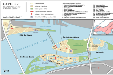 Az 1967-es montréali világkiállítás terve