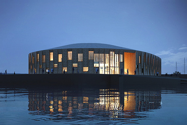 A WERK és a Snøhetta közös terve a dániai Esbjerg tengeri sportközpontjára. Render: MIR, via esbjergkommune.dk