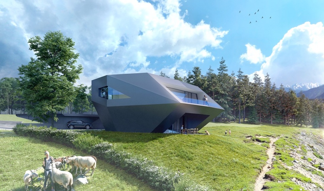Családi ház Karintiában, Építészet: BKK-3 Architecture, Fotó: Az Austrotherm hozzájárulásával
