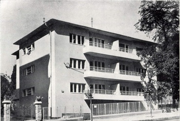 Budapest, Bimbó út 6., 1941-ben, tervező: Málnai Béla és László (Tér és Forma, 1941/9., 162. o.)