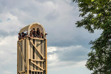 Hello Wood Tower, Csórompuszta, Project Village, 2017. Fotó: Bujnovszky Tamás