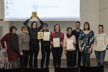 Golden Cubes Awards díjátadó a MÉSZ székház Kós Károly Termében, a kultúrAktív győztes csapata