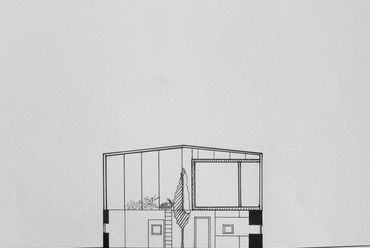 Nour Hamdan - Családi ház, keresztmetszet, Lakóépülettervezés