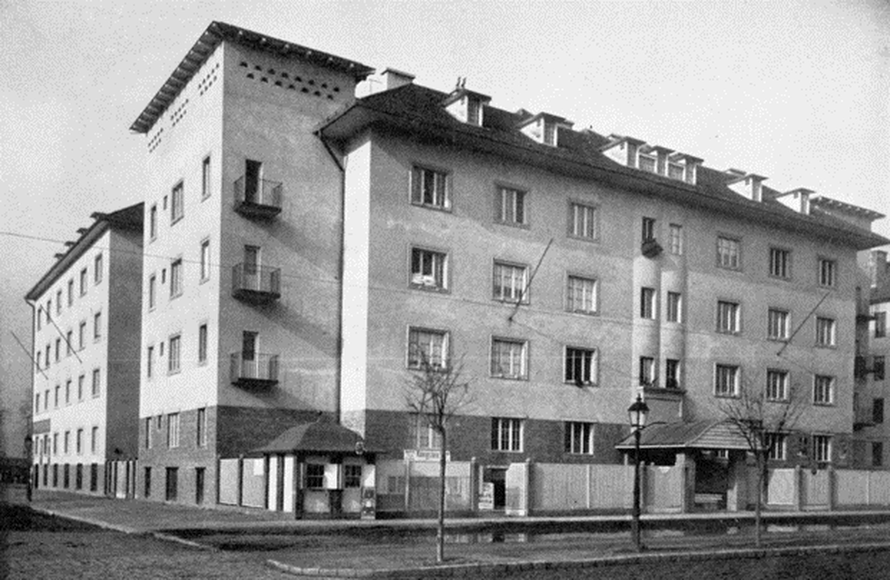 Budapest, Hungária krt. 32-34., 1913-ban, tervező: Málnai Béla és Haász Gyula, Erdélyi Mór felvétele (FSZEK, Budapest Gyűjtemény)