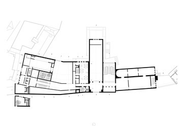 Francesca Torzo Architetto: Z33, Hasselt, Belgium. A második emelet alaprajza. Forrás: Z33
