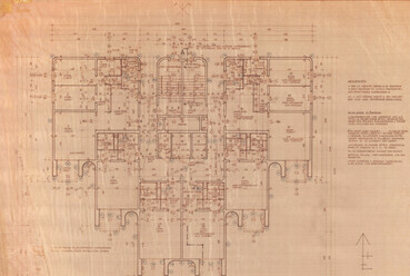 A „42-es jelű víztározós magasház” II-XVII. emeletének alaprajza – Lechner Tudásközpont, Dokumentációs Központ / Tervtár, TTI
