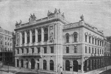 A Magyar Királyi Tiszti Kaszinó épülete. Erdélyi Mór felvétele. Forrás: Vasárnapi Ujság, 1899. 46. sz. 
