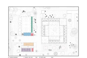  „Speci” speciális gyermekotthon és utógondozó a Dürer Kertben  -  Kéri Juli diplomamunkája - MOME Építészeti Intézet, 2020