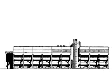 Magyar Híradástechnikai Egyesülés Számítóközpontja, Budapest, 1976-1978 -  terv: Ungár Péter / IPARTERV