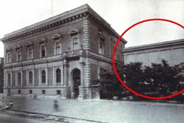 A bunkerstúdió az Esterházy-palota mellett, 1950-es évek. Forrás: Sávoly Tamás