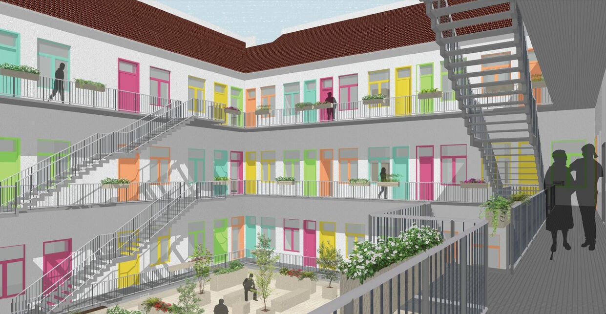 RELOAD pályázat(BME) 1. díjas terve, 2020 -  terv: Chromicsek Adrienn és Petró Liza 