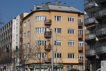 Budapest, Csalogány utca 21., tervező: Freund Dezső és Tibor (Halász László felvétele)