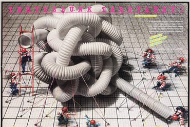 A Tervezzünk tárgyakat! ötletpályázat plakátja, 1986. Forrás: a Design Center archívuma